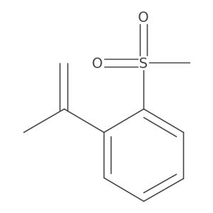 Benzene, 1-(1-methylethenyl)-2-(methylsulfonyl)- Structure