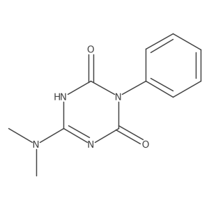 6-(Dimethylamino)-3-phenyl-1,2,3,4-tetrahydro-1,3,5-triazine-2,4-dione结构式