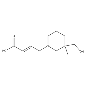 4-[3-(Hydroxymethyl)-3-methylpiperidin-1-yl]but-2-enoic acid Structure