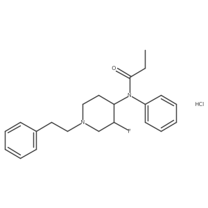 3-Fluorofentanyl hydrochloride结构式