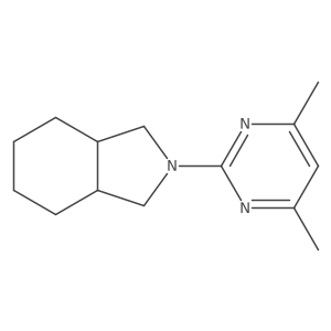 2-(4,6-dimethylpyrimidin-2-yl)-octahydro-1H-isoindole结构式