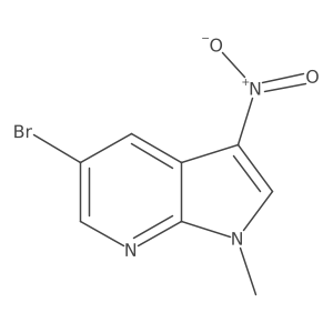 5-Bromo-1-methyl-3-nitro-7-azaindole结构式