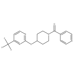 2-{[1-(Pyridine-4-carbonyl)piperidin-4-yl]oxy}-4-(trifluoromethyl)pyrimidine结构式