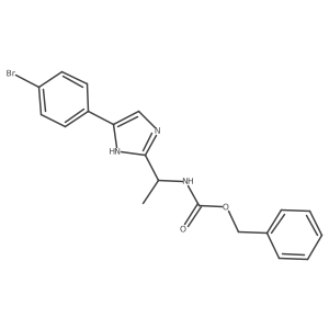 benzyl N-{1-[4-(4-bromophenyl)-1H-imidazol-2-yl]ethyl}carbamate Structure