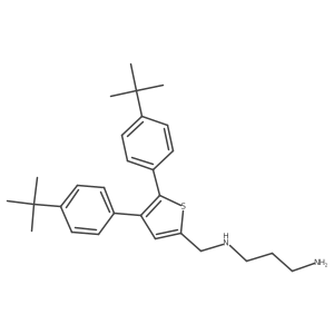 N1-((4,5-Bis(4-(tert-butyl)phenyl)thiophen-2-yl)methyl)propane-1,3-diamine结构式