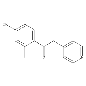 1-(4-Chloro-2-methylphenyl)-2-(4-pyridinyl)ethanone Structure