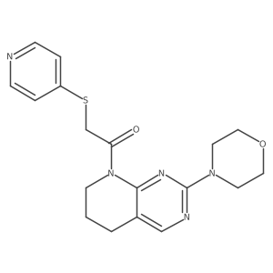 1-[2-(morpholin-4-yl)-5H,6H,7H,8H-pyrido[2,3-d]pyrimidin-8-yl]-2-(pyridin-4-ylsulfanyl)ethan-1-one Structure