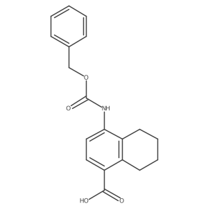 4-{[(Benzyloxy)carbonyl]amino}-5,6,7,8-tetrahydronaphthalene-1-carboxylic acid结构式