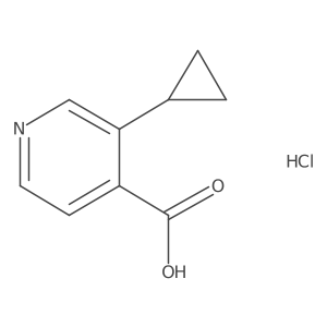 3-Cyclopropylisonicotinic acid hydrochloride结构式