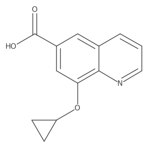 8-(Cyclopropyloxy)-6-quinolinecarboxylic acid Structure