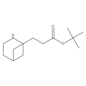 Tert-butyl 3-{2-azabicyclo[3.1.1]heptan-1-yl}propanoate结构式