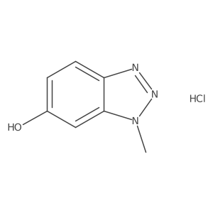 1-methyl-1H-1,2,3-benzotriazol-6-ol hydrochloride结构式