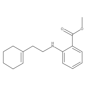 Methyl 2-{[2-(cyclohex-1-en-1-yl)ethyl]amino}benzoate结构式