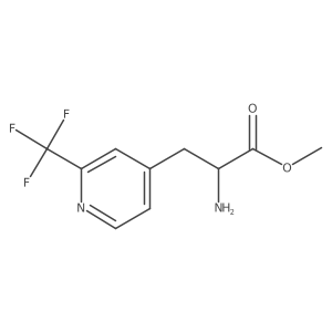 Methyl 2-amino-3-[2-(trifluoromethyl)pyridin-4-yl]propanoate结构式