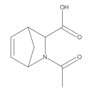 2-Acetyl-2-azabicyclo[2.2.1]hept-5-ene-3-carboxylic acid Structure