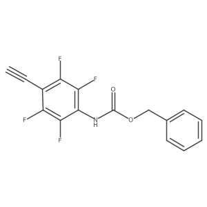 benzyl N-(4-ethynyl-2,3,5,6-tetrafluorophenyl)carbamate Structure