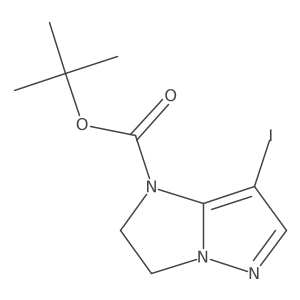 tert-butyl 7-iodo-1H,2H,3H-pyrazolo[1,5-a]imidazole-1-carboxylate Structure