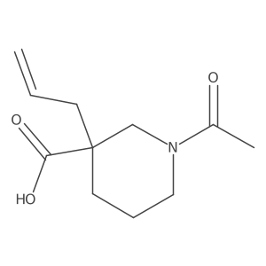 1-Acetyl-3-(prop-2-en-1-yl)piperidine-3-carboxylic acid Structure