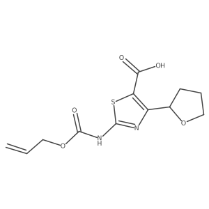 4-(Oxolan-2-yl)-2-{[(prop-2-en-1-yloxy)carbonyl]amino}-1,3-thiazole-5-carboxylic acid Structure
