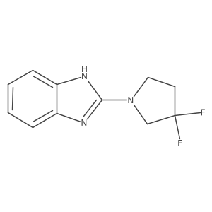 2-(3,3-difluoropyrrolidin-1-yl)-1H-1,3-benzodiazole Structure