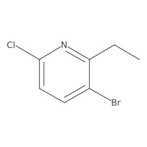 3-Bromo-6-chloro-2-ethylpyridine结构式