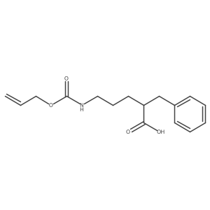 2-Benzyl-5-{[(prop-2-en-1-yloxy)carbonyl]amino}pentanoic acid结构式