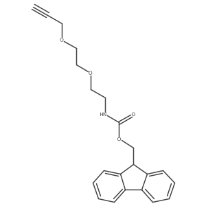 (9H-Fluoren-9-yl)methyl (2-(2-(prop-2-yn-1-yloxy)ethoxy)ethyl)carbamate结构式