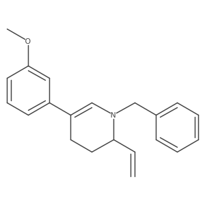 (R)-1-Benzyl-5-(3-methoxyphenyl)-2-vinyl-1,2,3,4-tetrahydropyridine Structure