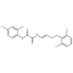 N~1~-({[(2,6-dichlorobenzyl)oxy]imino}methyl)-N~2~-(2,4-dichlorophenyl)ethanediamide Structure