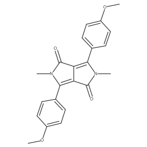3,6-Bis(4-methoxyphenyl)-2,5-dimethylpyrrolo[3,4-c]pyrrole-1,4(2h,5h)-dione结构式