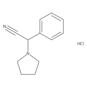 2-Phenyl-2-pyrrolidin-1-yl-acetonitrile hydrochloride结构式