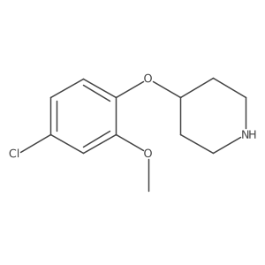 4-(4-Chloro-2-methoxyphenoxy)piperidine结构式