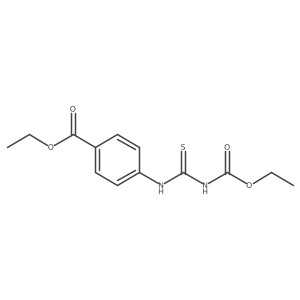 Ethyl 4-({[(ethoxycarbonyl)amino]methanethioyl}amino)benzoate结构式