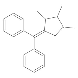 (2S,3R)-4-(Diphenylmethylidene)-1,2,3-trimethylpyrrolidine Structure