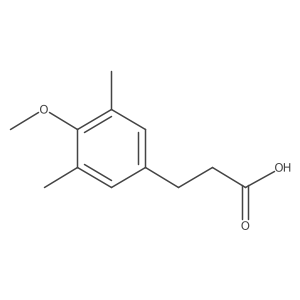 3-(4-Methoxy-3,5-dimethylphenyl)propanoic acid结构式