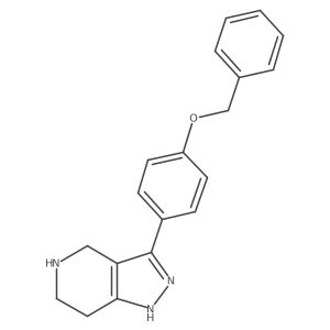 1h-Pyrazolo[4,3-c]pyridine,4,5,6,7-tetrahydro-3-[4-(phenylmethoxy)phenyl]- Structure