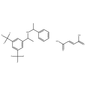 [(1R)-1-(3,5-Bis(Trifluoromethyl)phenyl)ethyl][(1S)-1-phenylethyl]ammonium fumarate结构式