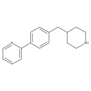 2-[4-(4-piperidinylmethyl)phenyl]Pyridine结构式