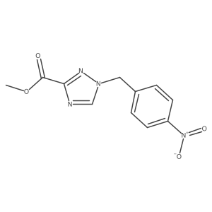 Methyl 1-[(4-nitrophenyl)methyl]-1H-1,2,4-triazole-3-carboxylate Structure