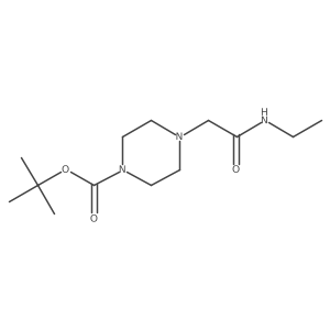 1,1-Dimethylethyl 4-[2-(ethylamino)-2-oxoethyl]-1-piperazinecarboxylate Structure