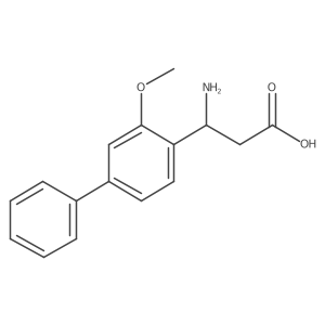 3-Amino-3-(3-methoxy-[1,1'-biphenyl]-4-YL)propanoic acid结构式