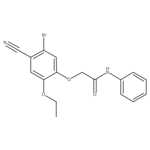 2-(5-Bromo-4-cyano-2-ethoxyphenoxy)-N-phenylacetamide Structure