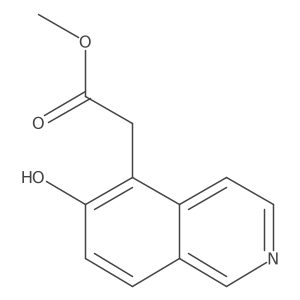 Methyl 6-hydroxy-5-isoquinolineacetate结构式