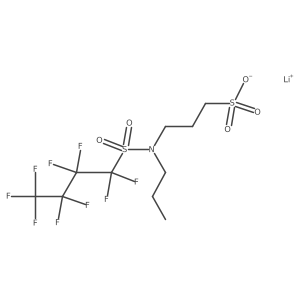Lithium 3-[[(perfluorobutyl)sulfonyl](propyl)amino]propanesulfonate结构式