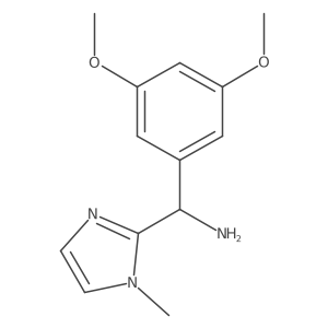 (3,5-dimethoxyphenyl)(1-methyl-1H-imidazol-2-yl)methanamine Structure