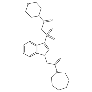 1-(azepan-1-yl)-2-(3-((2-morpholino-2-oxoethyl)sulfonyl)-1H-indol-1-yl)ethanone Structure