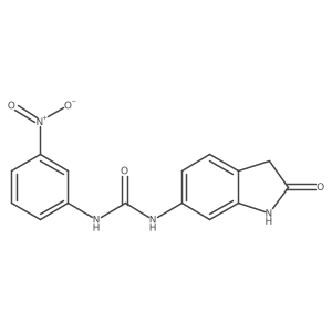 1-(3-nitro-phenyl)-3-(2-oxo-2,3-dihydro-1H-indol-6-yl)-urea结构式