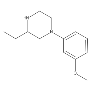 3-Ethyl-1-(3-methoxyphenyl)piperazine结构式