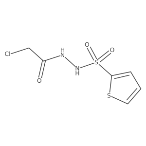 2-Chloroacetic acid 2-(2-thienylsulfonyl)hydrazide结构式