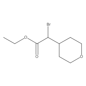 ethyl 2-bromo-2-(tetrahydro-2H-pyran-4-yl)acetate Structure